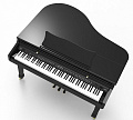 Ringway GDP6320 Polish Black Цифровой рояль, 88 взвешенных клавиш, 3 педали, полифония 64 голоса, цвет черный полированный