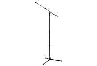 K&M 25600-300-55 микрофонная стойка журавль, металлические узлы, высота 970-1640мм, длина журавля 600-955мм, цвет черный