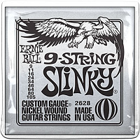 Ernie Ball 2628 струны для электрогитары 9-STRING SLINKY NICKEL WOUND