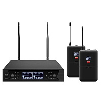 Axelvox DWS7000HT (LT Bundle) радиосистема, 2 поясных передатчика, 2 головных микрофона, 2 петличных микрофона