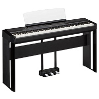 Yamaha P-515B Set  портативное цифровое пианино, 88 клавиш, цвет черный, в комплекте блок педалей и стойка