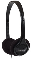 KOSS KPH7 Black дуговые наушники, частотный диапазон 80-18 КГц, сопротивление 32 Ом, чувствительность 91 дБ, шнур 1,2 м,  штекер 3,5 мм, цвет черный