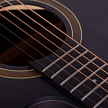 ROCKDALE Aurora D1 C BK Акустическая гитара дредноут с вырезом, цвет полупрозрачный черный