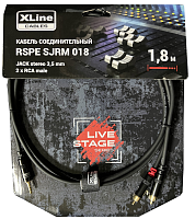 Xline Cables RSPE SJRM018 аудиоабель джек стерео 3.5 мм - 2 RCA , длина 1.8 м
