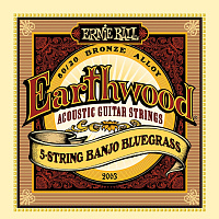Ernie Ball 2063 струны для 5-струнного банджо Earthwood 80/20 Bronze Bluegrass (9-11-13-20w-9)
