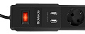 Defender DFS 453 Сетевой фильтр 3 м, 2 USB-порта, 5 розеток