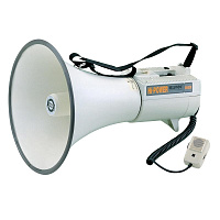 SHOW ER-68  Мегафон, 45 Вт, 15 В, выносной микрофон, вход AUX, вес 3.3 кг, алюминий