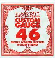 Ernie Ball 1146 струна для электро- и акустических гитар. Никель, в оплётке, калибр .046