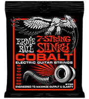 Ernie Ball 2730 струны для 7-струнной электрогитары Cobalt Skinny Top Heavy Bottom 7 (10-13-17-30-42-52-62)