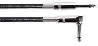 Cordial EI 3 PR инструментальный кабель, джек моно 6.3мм - джек моно 6.3 мм угловой, длина 3 метра, черный