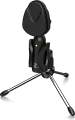 Behringer BV4038 винтажный конденсаторный USB-микрофон, суперкардиоидный, диафрагма 14 мм, 50-17000 Гц, SPL 132 дБ, стойка и держатель в комплекте