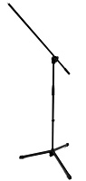 K&M 25400-300-55 микрофонная стойка журавль, высота 890-1600 мм, длина журавля 680 мм, цвет черный