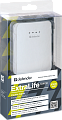 Defender ExtraLife 10400 Внешний аккумулятор, белый,10400mAh,2USB,5V/1A+2.1A