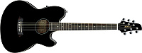 IBANEZ TCY10E-BK BLACK HIGH GLOSS электроакустическая гитара, цвет черный глянцевый