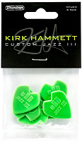 DUNLOP 47PKH3N Kirk Hammett Jazz III набор медиаторов Кирка Хэмметта (6 шт)