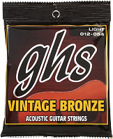 GHS VN-L струны для акустической гитары, бронза, 12-16-24-32-42-54