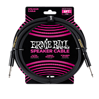 Ernie Ball 6072 кабель спикерный, джек  джек, длина 1.8 метра, цвет чёрный