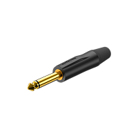 ROXTONE PJ2X-BG Разъем  jack 1/4" моно, максимальный диаметр кабеля 7.5 мм, цвет черный