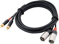 Cordial CFU 6 MC кабель RCA/XLR male, 6,0 м, черный