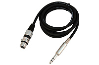 PROAUDIO CMJ-2MS кабель микрофонный, 1/4" TRS джек  XLR-мама, длина 2 метра