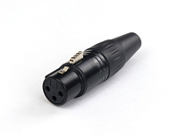 AuraSonics X3F-B разъем XLR мама 3-контактный кабельный, цвет черный