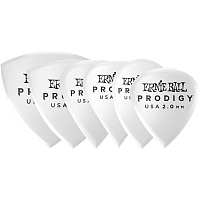 ERNIE BALL 9343  комплект медиаторов Prodigy, 2 мм, цвет белый, 6 штук