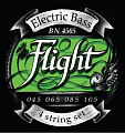 FLIGHT BN4505 струны для 4-струнной бас-гитары, 40-105, натяжение Medium, обмотка никель