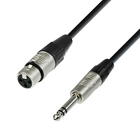 Adam Hall K4 BFV 0060  микрофонный кабель, XLR(F) - 6.3 Jack stereo, REAN, длина 0.6 метра
