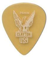 CLAYTON US56/12  набор медиаторов - 0.56 mm ULTEM gold стандартные