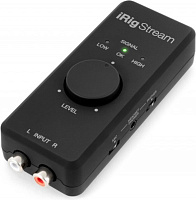 IK MULTIMEDIA iRig Stream аудиоинтерфейс для стриминга, RCA стереовход, TRRS выход для наушников со встроенным микрофонным входом