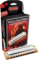HOHNER Marine Band Deluxe 2005/20 B (M200512X) - губн. гармоника - Richter Classic, корпус дерево. Доступ на 30 дней к бесплатным урокам