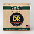 DR RPL-10/12 струны для 12-струнной акустической гитары, калибр 10/10-48/28, серия RARE™, обмотка фосфористая бронза, покрытия нет
