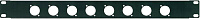 Proel RK8N  Рэковая панель, 8 отверстий для разъемов XLR, 1U
