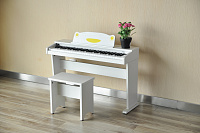 Artesia FUN-1 WH Пианино цифровое, в комплекте банкетка, наушники, стойка,пюпитр и педаль, цвет белый