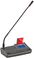 GONSIN TL-VDB6000 микрофонная консоль делегата с функцией голосования. Поддержка IC-карт регистрации. ЖК-дисплей. Встроенный динамик. Регулятор громкости и выход для наушников, выход для записи