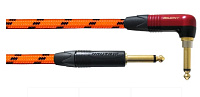 Cordial BLACKLIGHT-EDITION 3 PR-O-SILENT гитарный кабель моноджек 6.3 мм - угловой моноджек 6.3 мм, длина 3 м