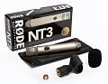RODE NT3 микрофон конденсаторный, студийный и для работы на выезде, с диафрагмой 3/4" и питанием от фантомного 48В и 9В батарейки