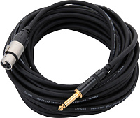 Cordial CCM 7.5 FP микрофонный кабель XLR мама - джек моно 6.3 мм, длина 7.5 метров, черный