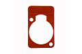 Neutrik DSS-RED красная подложка под панельные разъемы XLR D-типа, для нанесения маркировки