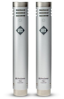 PreSonus PM-2 подобранная пара конденсаторных микрофонов, кардиоидные, мембрана 19 мм, 40-18000 Гц, 8 mV/Pa, макс. SPL 135 дБ, держатель для 2-х микрофонов