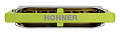 HOHNER Rocket Amp 2015/20 C (M2015016X)  губная гармоника, корпус пластик ABS ярко салатового цвета, крышки из нержавеющей стали. Доступ на 30 дней к бесплатным урокам