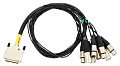 Cordial CFD 5 DFMT цифровой кабель D-Sub/4xXLR female 4xXLR male, 5,0 м, черный