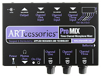 ART ProMIX  Компактный профессиональный 3-канальный микшер