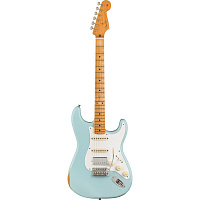 FENDER VINTERA '50s Stratocaster HSS ROADWORN MN Sonic Blue электрогитара, цвет голубой, чехол в комплекте