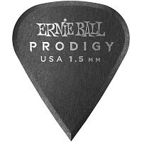 ERNIE BALL 9335  медиаторы Prodigy, 1.5 мм, цвет черный, 6 шт.