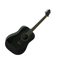 GregBennett D1/BK  Акустическая гитара, дредноут, Nato, анкер, ключ