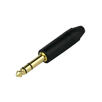 AMPHENOL QS3PB-AU  джек стерео кабельный, 6.3 мм, цвет черный, колпачок из термопластика