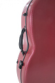 GEWA PURE CELLO CASE POLYCARBONATE 4.6 4/4 Red Кейс для виолончели контурный, карбон, цвет красный