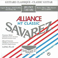 SAVAREZ 540ARJ Alliance HT Classic Red/Blue medium-high tension струны для классической гитары, карбон