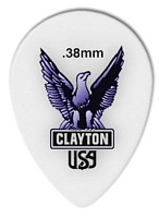 CLAYTON ST38/12  медиатор 0.38 mm ACETAL polymer уменьшенный